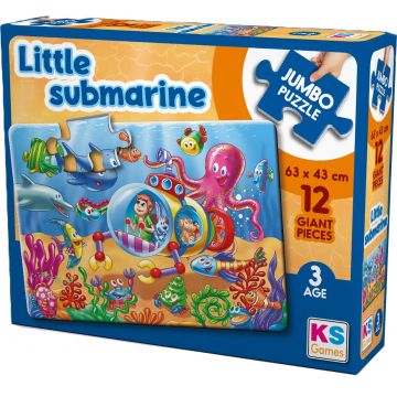 Puzzle KS Games din 12 XXL piese- Micul submarin
