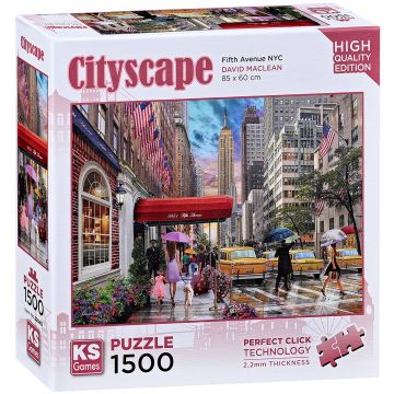 Puzzle KS Games din 1500 piese - Fifth Avenue, New York