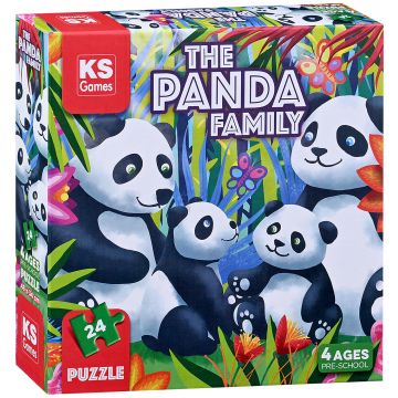 Puzzle KS Games din 24 piese- Familia de panda