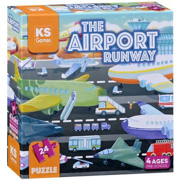 Puzzle KS Games din 24 piese- Pistă de Aeroport