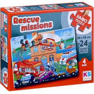 Puzzle KS Games din 24 XXL piese- Misiuni de salvare
