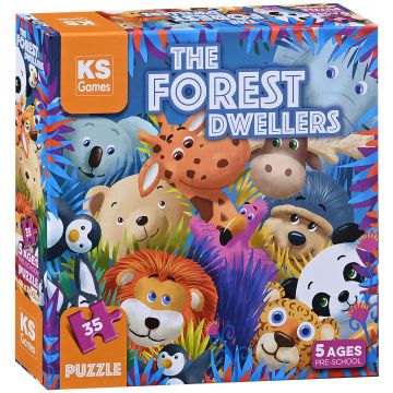 Puzzle KS Games din 35 piese- Locuitorii pădurii