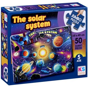 Puzzle KS Games din 50 XXL piese- Sistemul solar