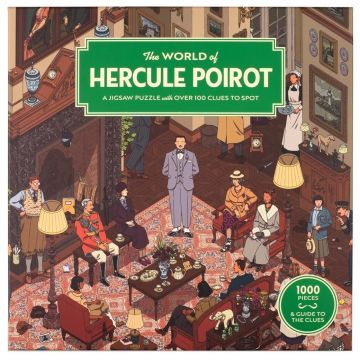 Puzzle Laurence King din 1000 piese - Lumea lui Hercule Poirot