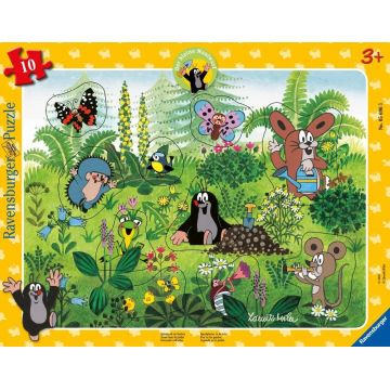 Puzzle pentru copii  Ravensburger din  10 piese - Jocuri distractive în grădină