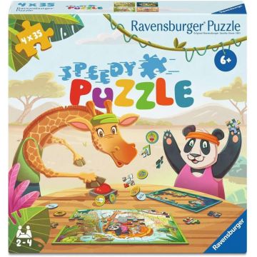 Puzzle pentru copii Ravensburger din 4 х 35 piese - Animale exotice