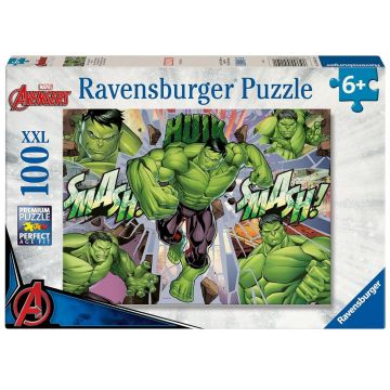 Puzzle Ravensburger din 100 XXL piese - Incredibilul Răzbunător Hulk