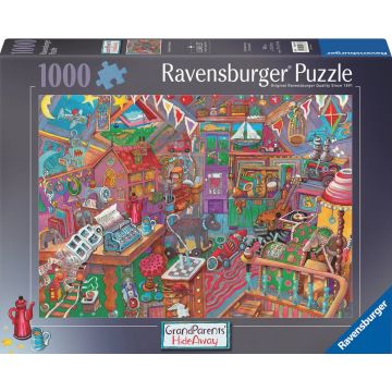 Puzzle Ravensburger din 1000 de bucăți  - Cameră la mansardă