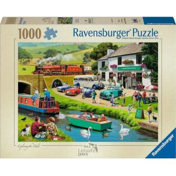Puzzle Ravensburger din 1000 de bucăți  - Explorând văile
