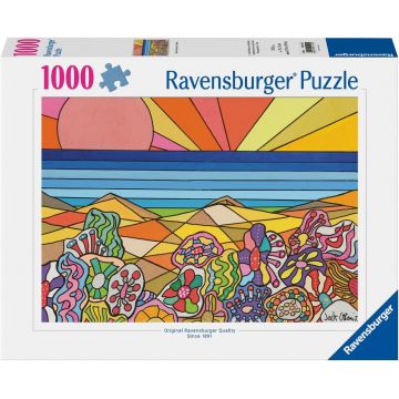Puzzle Ravensburger din 1000 de bucăți  - Flori de piatră în Hawaii