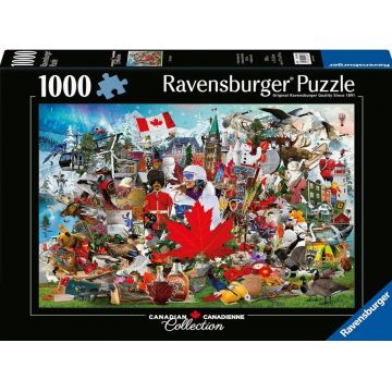 Puzzle Ravensburger din 1000 de bucăți  - O, Canada!