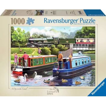 Puzzle Ravensburger din 1000 de bucăți  - O zi pe canal
