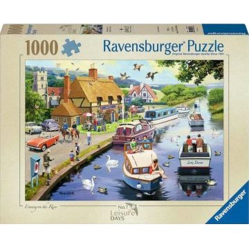 Puzzle Ravensburger din 1000 de bucăți  - Seară pe râu