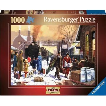 Puzzle Ravensburger din 1000 de bucăți  - Ultimul tren spre casă