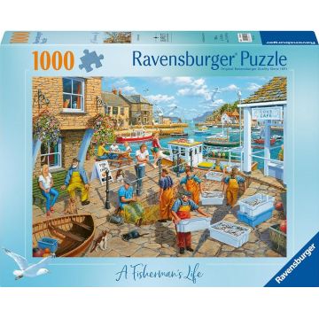Puzzle Ravensburger din 1000 de bucăți  - Viața de pescar