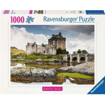 Puzzle Ravensburger din 1000 piese - Castelul Ellen Donan, Scoția