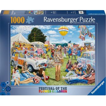 Puzzle Ravensburger din 1000 piese - Festivalul „Copiii Florilor”