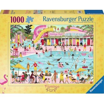 Puzzle Ravensburger din 1000 piese - Parcul Flamingo
