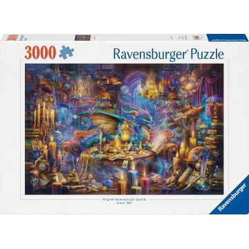 Puzzle Ravensburger din 3000 piese - Biblioteca Dragonului