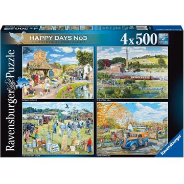 Puzzle Ravensburger din 4 х 500 piese - Nostalgie după provincie
