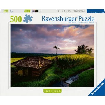 Puzzle Ravensburger din 500 piese - Câmpurile de orez din Bali