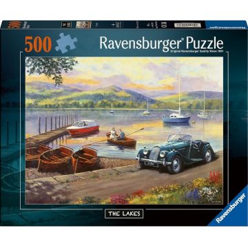 Puzzle Ravensburger din 500 piese - Vacanță la malul lacului