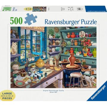 Puzzle Ravensburger din 500 XXL piese - Atelier de olărit
