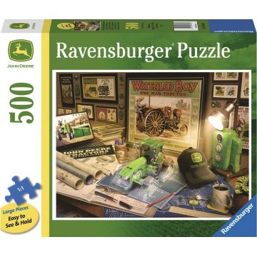 Puzzle Ravensburger din 500 XXL piese - John Deere: Locul de muncă