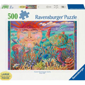 Puzzle Ravensburger din 500 XXL piese - Soare și mare