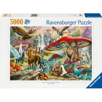 Puzzle Ravensburger din 5000 de bucăți  - Ciuperci și mituri