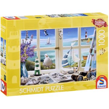 Puzzle Schmidt din 1000 piese - Învățând lângă mare