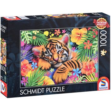 Puzzle Schmidt din 1000 piese - Micul pui de tigru
