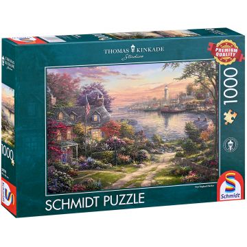 Puzzle Schmidt din 1000 piese - Port în Noua Anglie