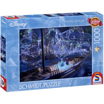 Puzzle Schmidt din 1000 piese - Regatul de Gheață: Dragoste și Magie