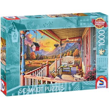 Puzzle Schmidt din 1000 piese - Verandă montană