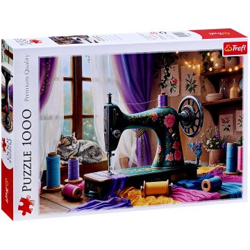 Puzzle Trefl din  1000 de piese    - Atelier de cusut