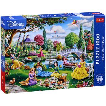 Puzzle Trefl din  1000 de piese    - Picnic cu prințesele Disney