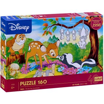 Puzzle Trefl din 160 piese - Bambi și prietenii din pădurii