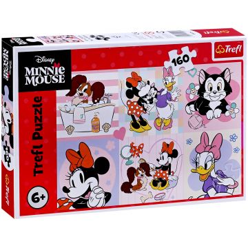 Puzzle Trefl din 160 piese - Ziua colorată a lui Minnie