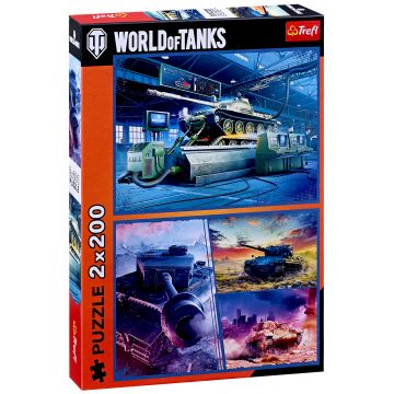Puzzle Trefl din 2 x 200 piese - World of Tanks: Misiune blindată