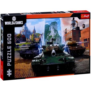 Puzzle Trefl din  500 de piese    - World of Tanks: E timpul pentru acțiune!