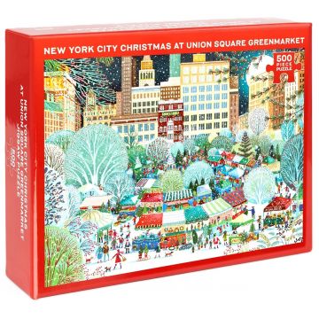 Puzzle Union Square din 500 piese - Crăciun în Union Square