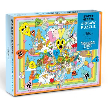 Puzzle Union Square din 500 piese - Inimi dulci