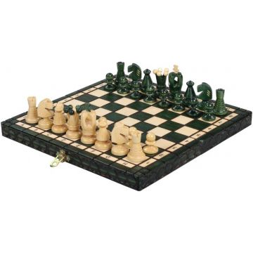 Şah Sunrise - King's Chess Small, verde