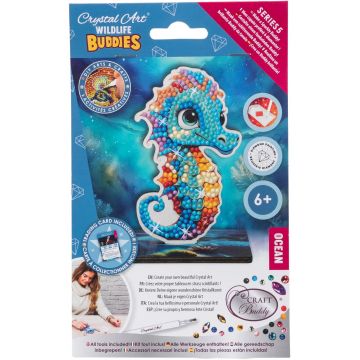 Set de broderie cu diamante Craft Buddy - Crystal Art Buddies: Libelulă, 7 piese