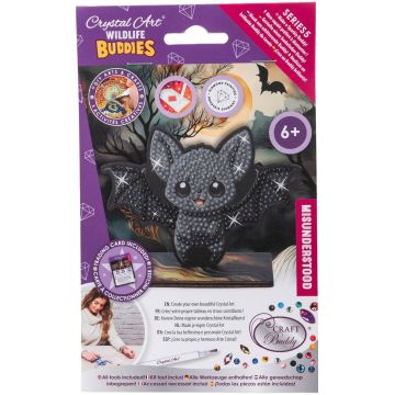 Set de broderie cu diamante Craft Buddy - Crystal Art Buddies: Liliac, 7 piese