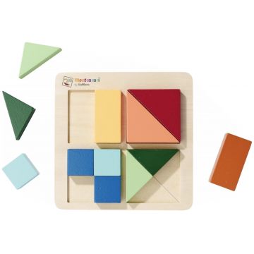Set de joacă  Eichhorn - Puzzle Montessori cu forme, 12 piese
