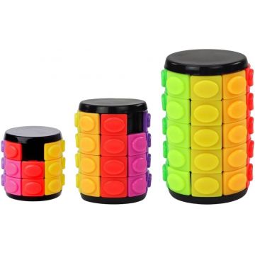 Set de puzzle-uri logice Lean Toys - Cilindru, 3 piese