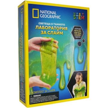 Set educațional National Geographic STEM - Laboratorul de slime strălucitor