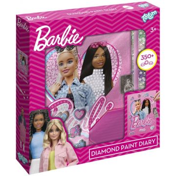 Trusă creativă Totum - Barbie, Decorează-ți propriul jurnal secret cu diamante